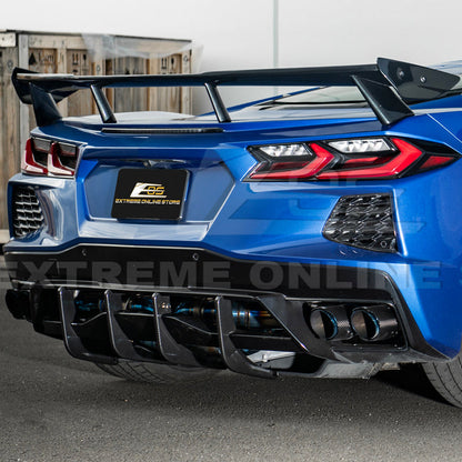 Corvette C8 Stingray DRY CARBON FIBEr Add-On Rear Diffuser Fin image 41