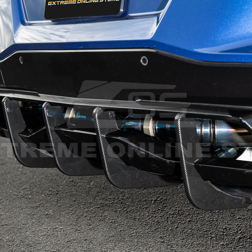 Corvette C8 Stingray DRY CARBON FIBEr Add-On Rear Diffuser Fin image 49