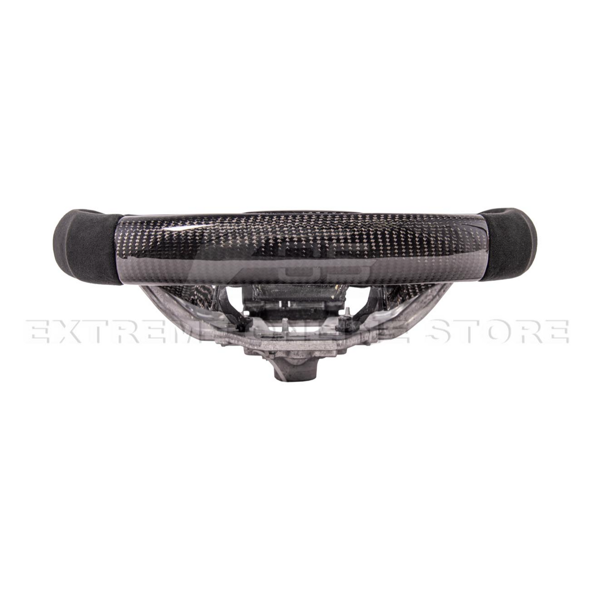 2024-Up Ford Mustang CARBON FIBER Alcantara Leather Red Stripe Steering Wheel image 16