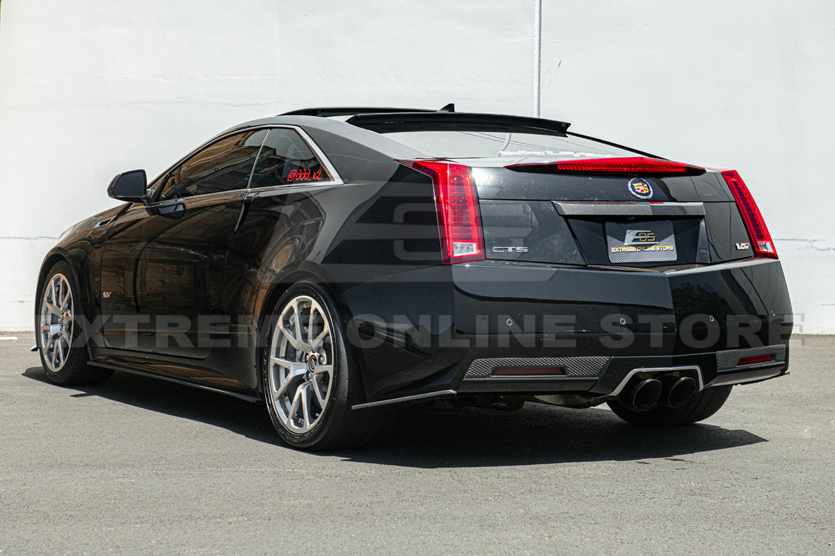 2009-15 CTS-V Coupe DRY CARBON FIBER Rear Deck Lid Applique Trunk Insert image 3