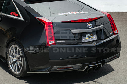 2009-15 CTS-V Coupe DRY CARBON FIBER Rear Deck Lid Applique Trunk Insert image 4