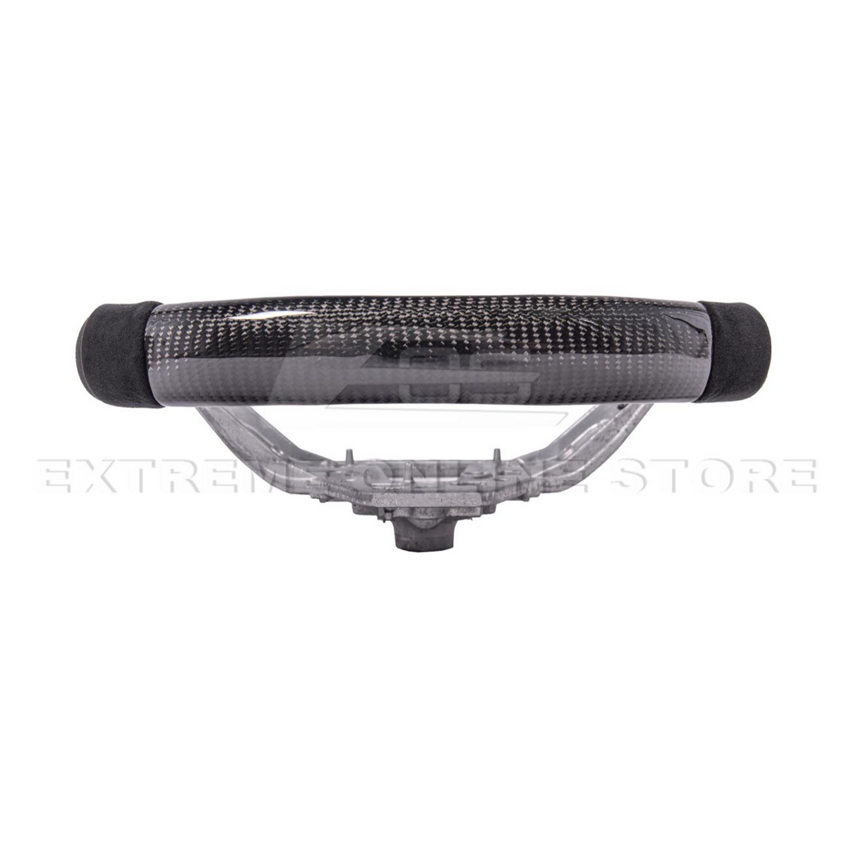 2024-Up Ford Mustang CARBON FIBER Alcantara Leather Red Stripe Steering Wheel image 7