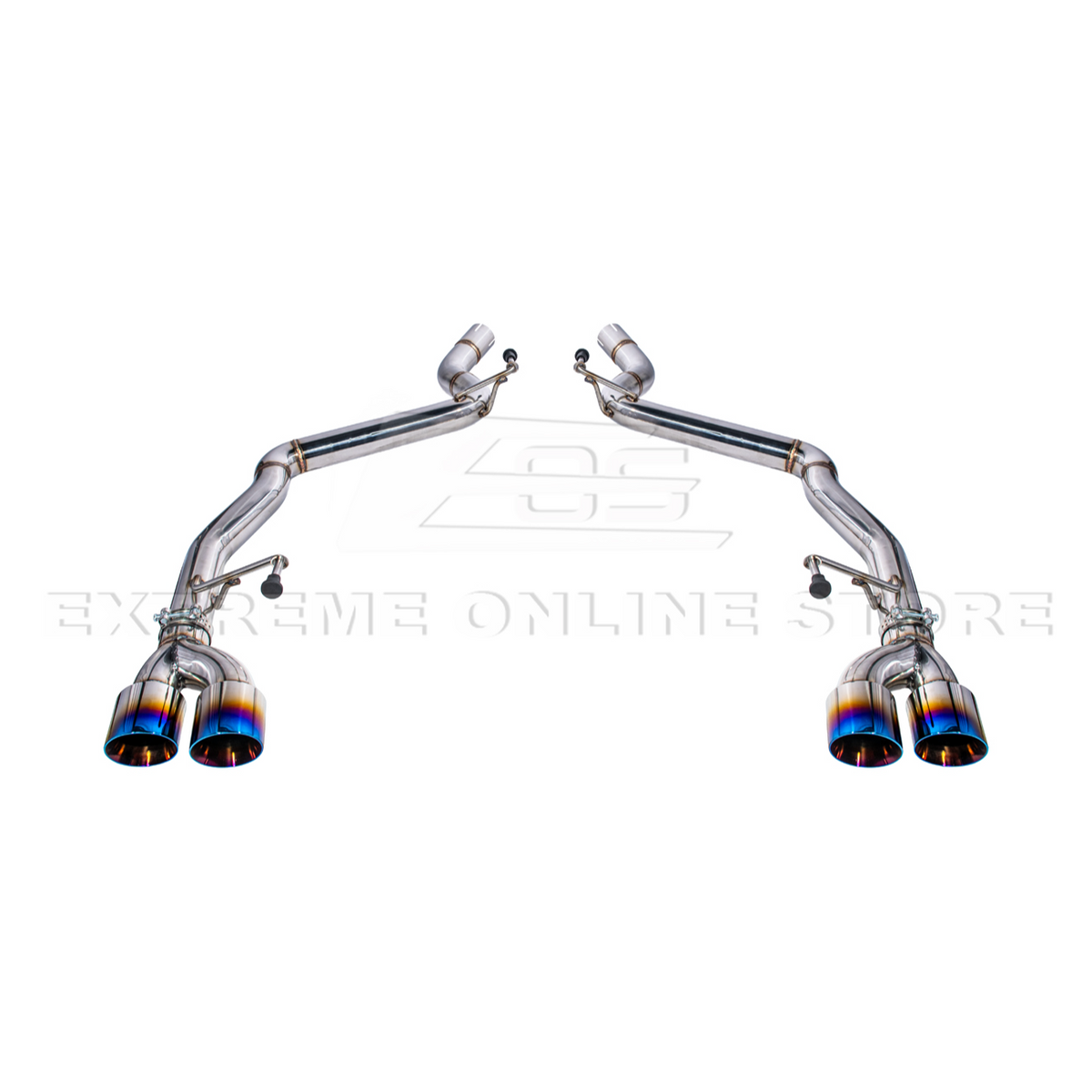 2024+ Mustang GT Muffler Delete Axle Back Quad Tips Exhaust image 20