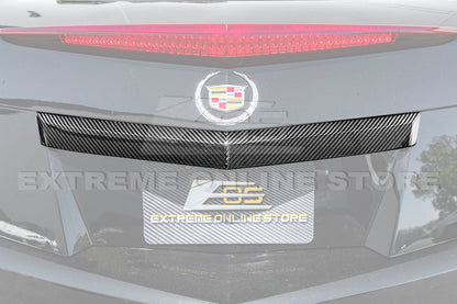 2009-15 CTS-V Coupe DRY CARBON FIBER Rear Deck Lid Applique Trunk Insert image 7