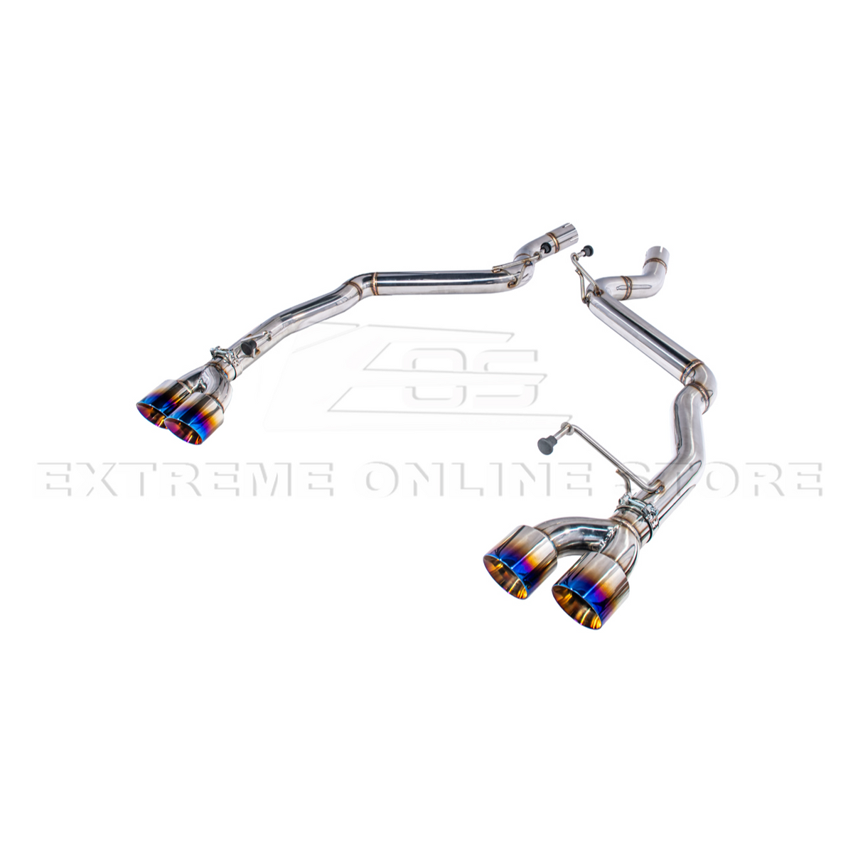 2024+ Mustang GT Muffler Delete Axle Back Quad Tips Exhaust image 21