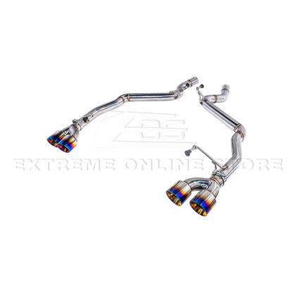 2024+ Mustang GT Muffler Delete Axle Back Quad Tips Exhaust image 21