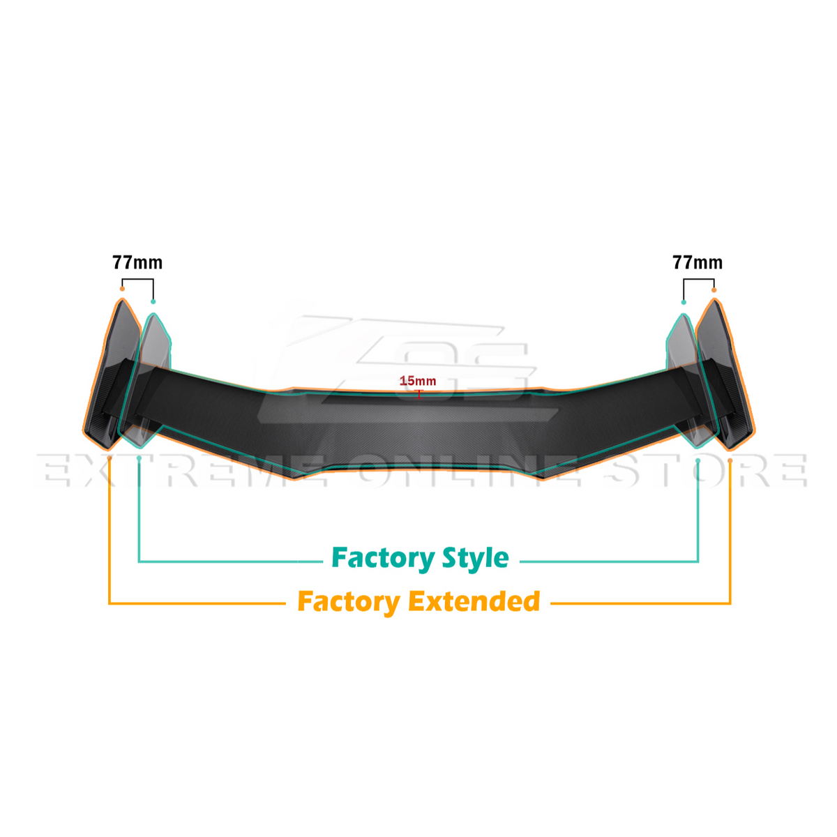 Corvette C7 ZR1 ZTK Conversion Extended High Wing With Wing Riser image 33