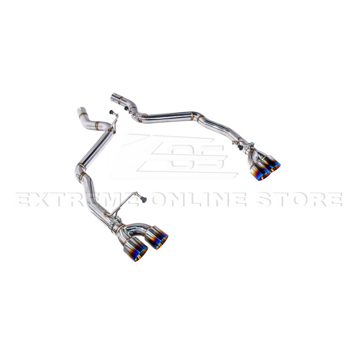 2024+ Mustang GT Muffler Delete Axle Back Quad Tips Exhaust image 17