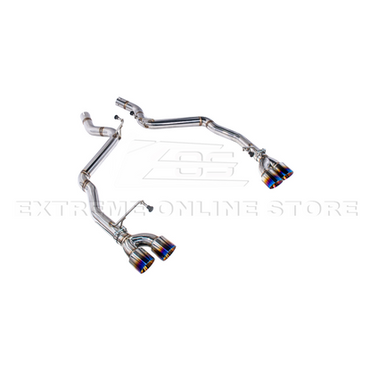 2024+ Mustang GT Muffler Delete Axle Back Quad Tips Exhaust image 17