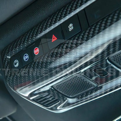 Corvette C8 DRY CARBON FIBER Roof Reading Light Control Cover image 8