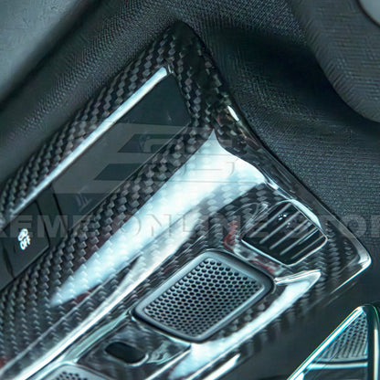 Corvette C8 DRY CARBON FIBER Roof Reading Light Control Cover image 9