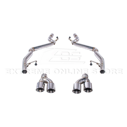2024+ Mustang GT Muffler Delete Axle Back Quad Tips Exhaust image 4