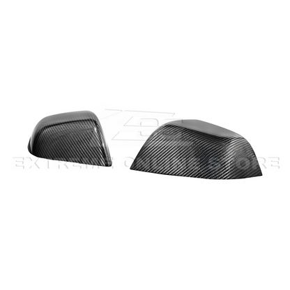2024-Up Tesla Model 3 Dry Carbon Fiber Tape On Side Mirror Cap Covers Pair image 20