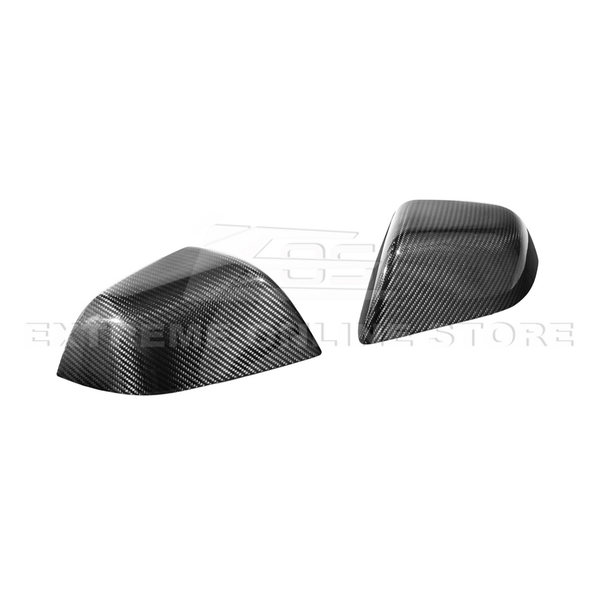 2024-Up Tesla Model 3 Dry Carbon Fiber Tape On Side Mirror Cap Covers Pair image 22