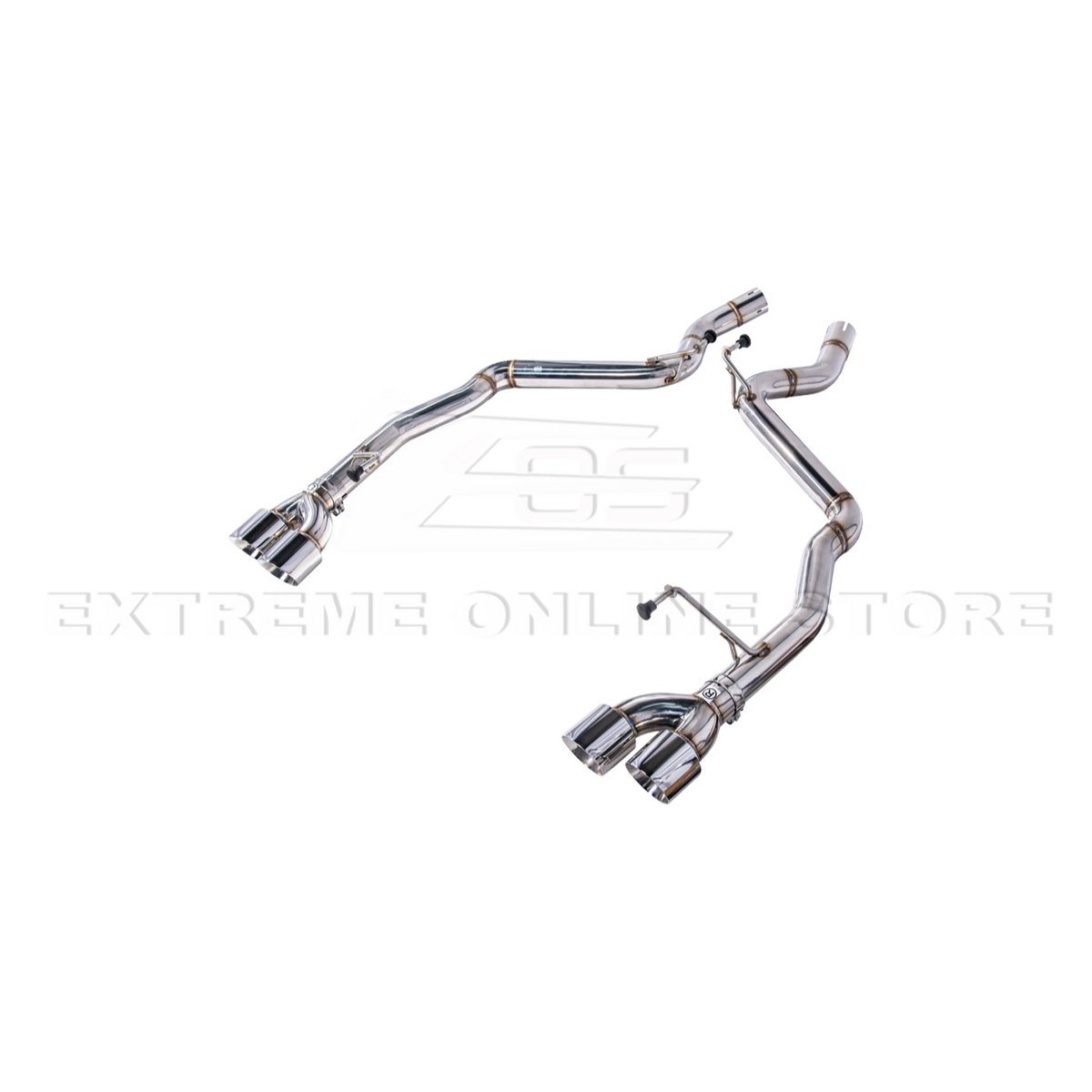2024+ Mustang GT Muffler Delete Axle Back Quad Tips Exhaust image 6