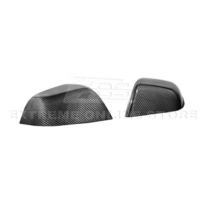 2024-Up Tesla Model 3 Dry Carbon Fiber Tape On Side Mirror Cap Covers Pair image 17