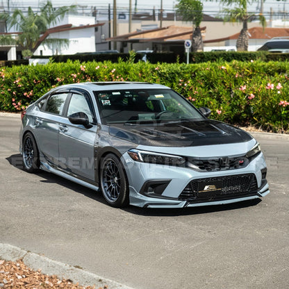 2022-Up Honda Civic | JDM Varis Style CARBON FIBER Front Vented Hood w/ Fender image 7