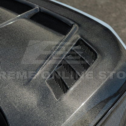 2022-Up Honda Civic JDM Varis Style Front Vented Bumper Hood image 13