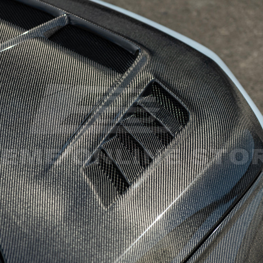 2022-Up Honda Civic | JDM Varis Style CARBON FIBER Front Vented Hood w/ Fender image 13