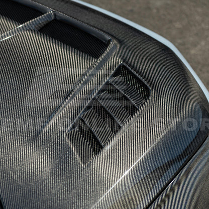 2022-Up Honda Civic | JDM Varis Style CARBON FIBER Front Vented Hood w/ Fender image 13