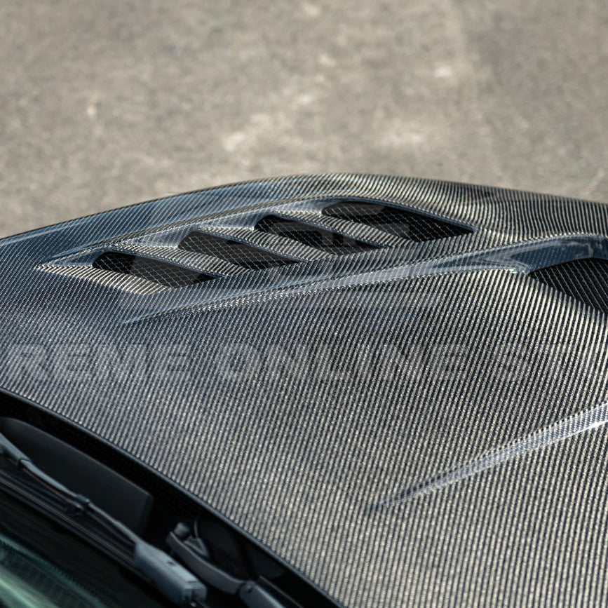 2022-Up Honda Civic JDM Varis Style Front Vented Bumper Hood image 14