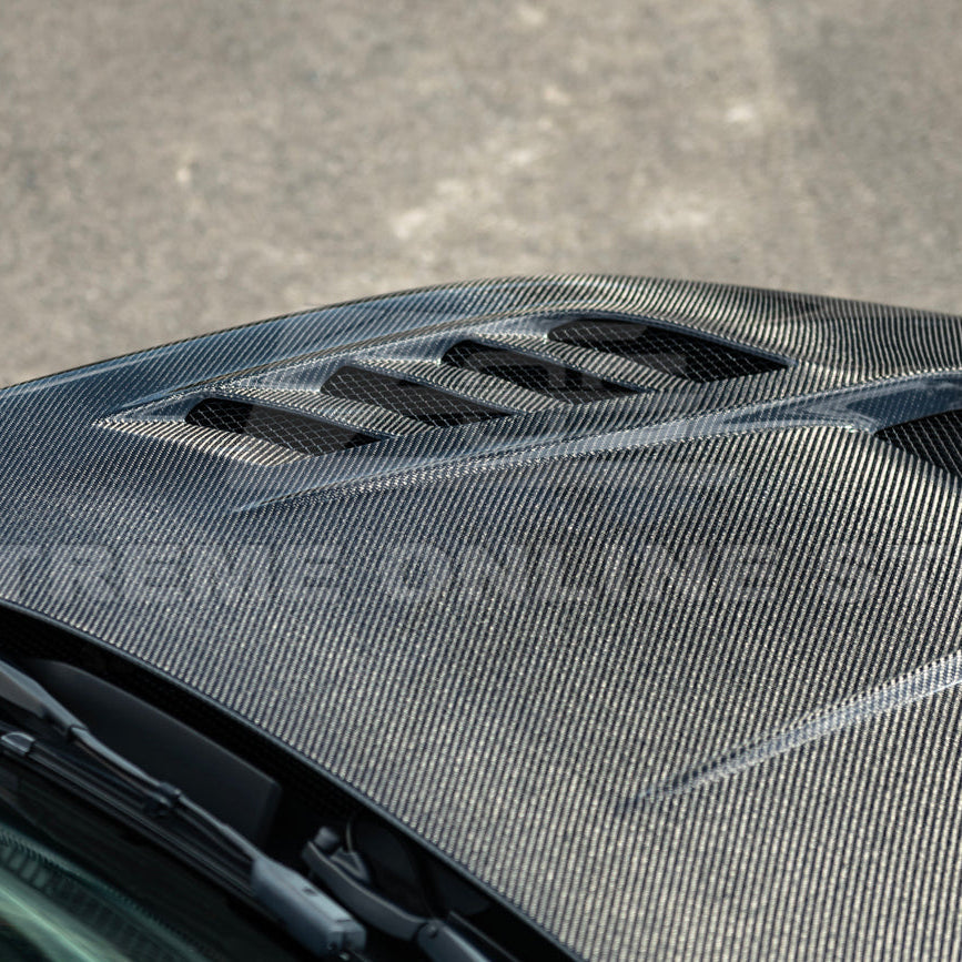 2022-Up Honda Civic | JDM Varis Style CARBON FIBER Front Vented Hood w/ Fender image 14