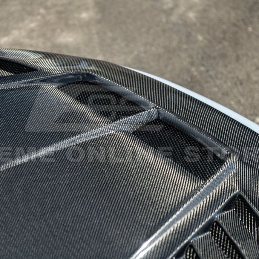 2022-Up Honda Civic | JDM Varis Style CARBON FIBER Front Vented Hood w/ Fender image 15
