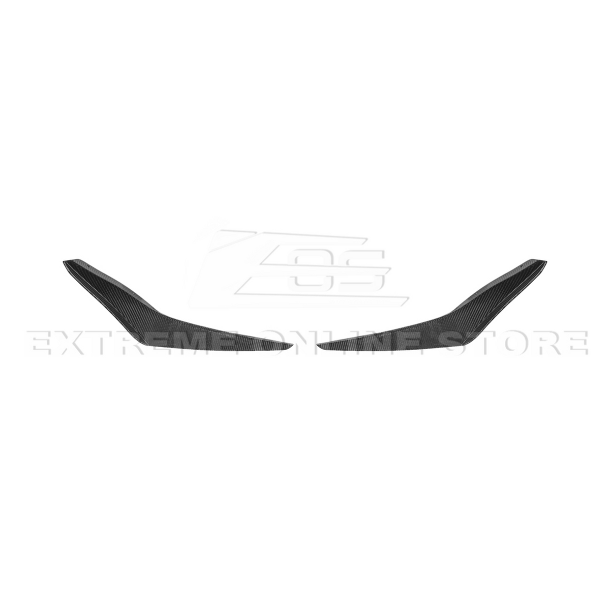 2024+ Ford Mustang GT DRY CARBON FIBER Front Splitter Canards image 18