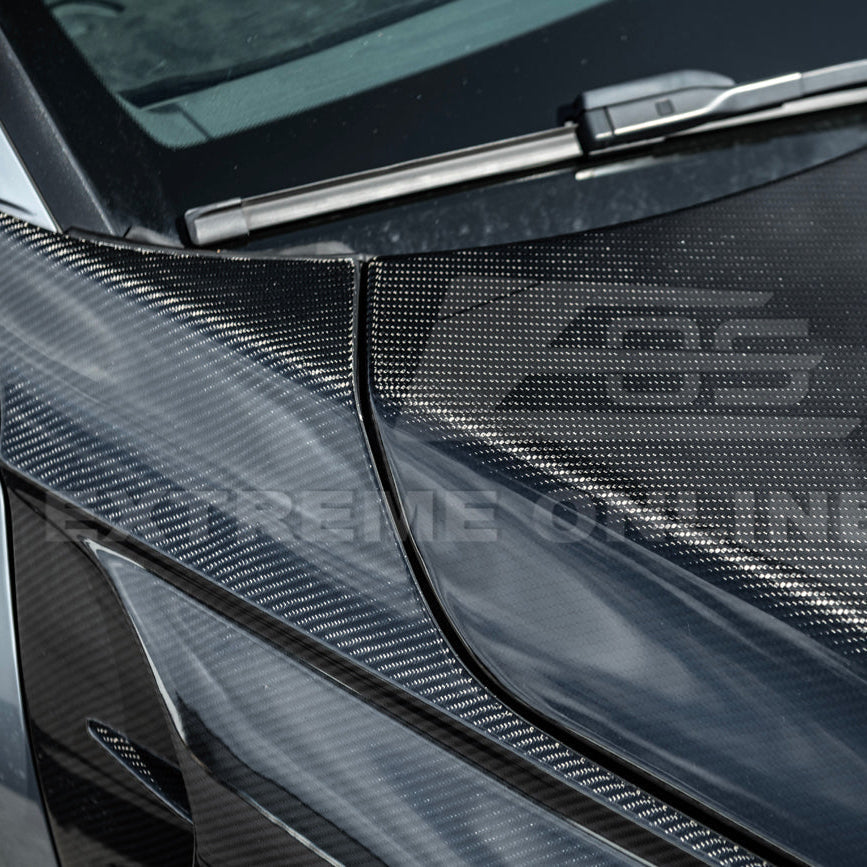 2022-Up Honda Civic | JDM Varis Style CARBON FIBER Front Vented Hood w/ Fender image 22