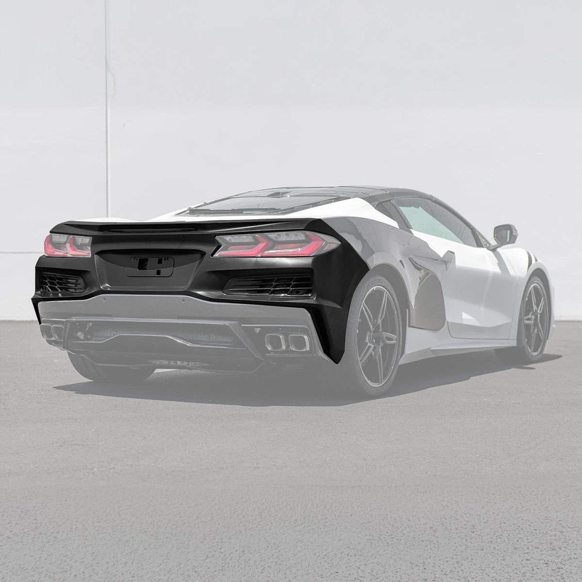 Corvette C8 Stingray Rear Bumper & Spoiler Kit [Z06 Conversion Package] image 3