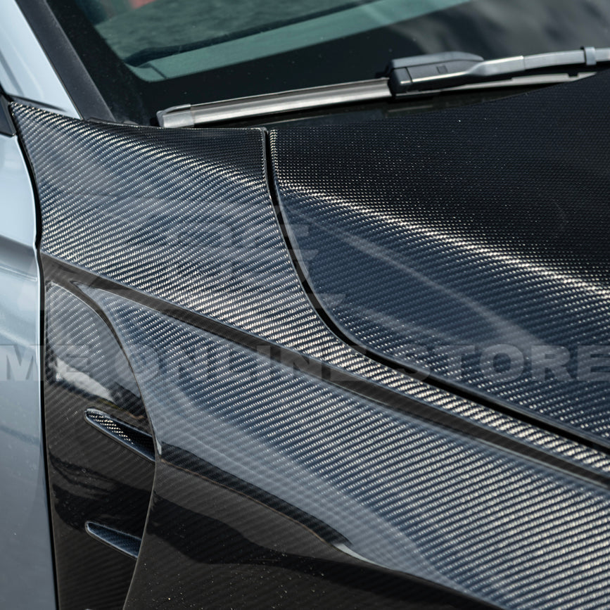 2022-Up Honda Civic | JDM Varis Style CARBON FIBER Front Vented Hood w/ Fender image 25