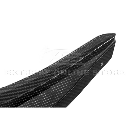 2024+ Ford Mustang GT DRY CARBON FIBER Front Splitter Canards image 22