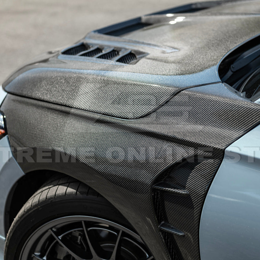 2022-Up Honda Civic JDM Varis Style Front Vented Bumper Hood image 25