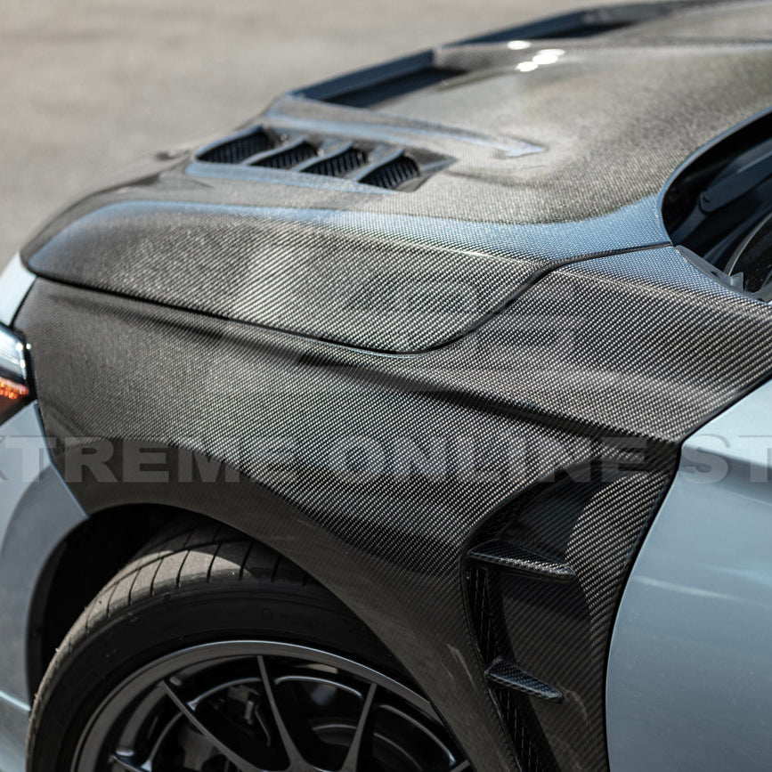 2022-Up Honda Civic | JDM Varis Style CARBON FIBER Front Vented Hood w/ Fender image 26