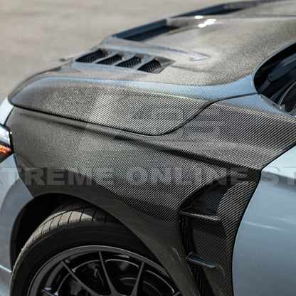 2022-Up Honda Civic | JDM Varis Style CARBON FIBER Front Vented Hood w/ Fender image 26