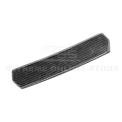 2024-Up Ford Mustang S650 Dry Carbon Fiber Rear Spoiler Applique Bumper Hole Cover image 5