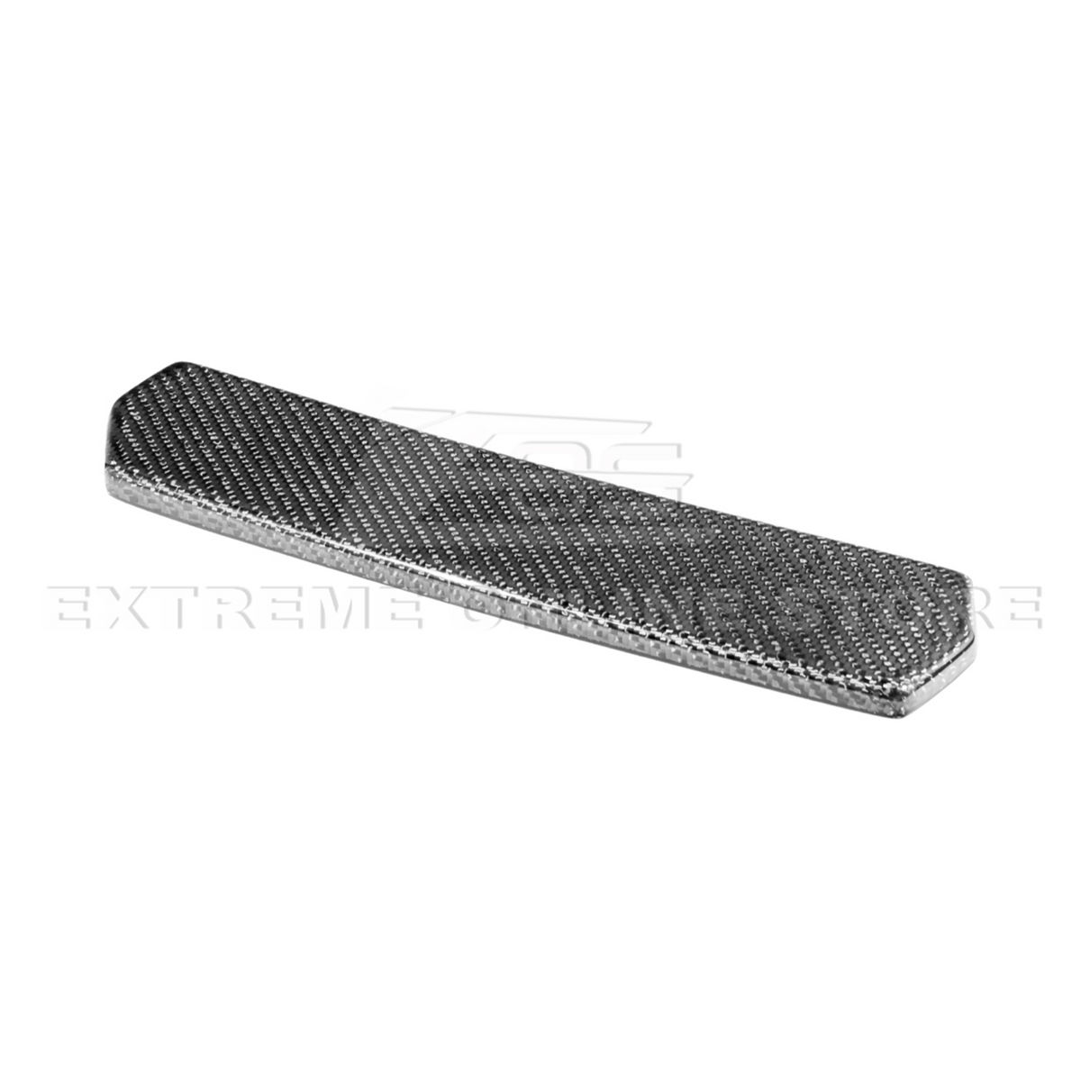 2024-Up Ford Mustang S650 Dry Carbon Fiber Rear Spoiler Applique Bumper Hole Cover image 3