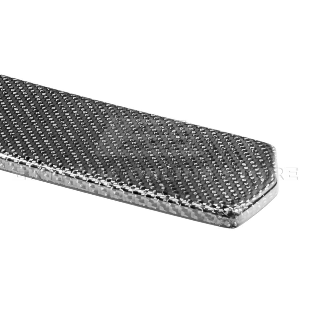 2024-Up Ford Mustang S650 Dry Carbon Fiber Rear Spoiler Applique Bumper Hole Cover image 8