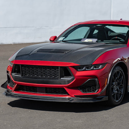 2024-Up Ford Mustang Performance Pack CARBON FIBER Upper Lower Front Lip Splitter image 4