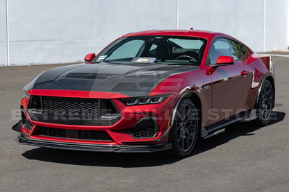 2024+ Ford Mustang DRY CARBON FIBER Front Splitter image 3
