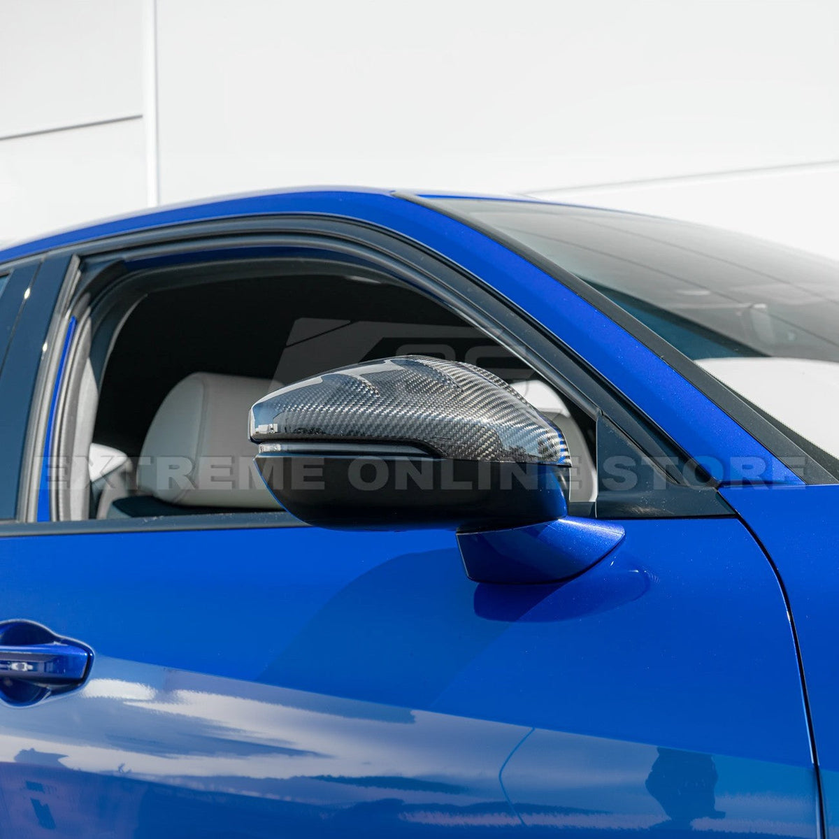 2022-Up Honda Civic / Acura Integra Carbon Fiber Mirror Covers image 4