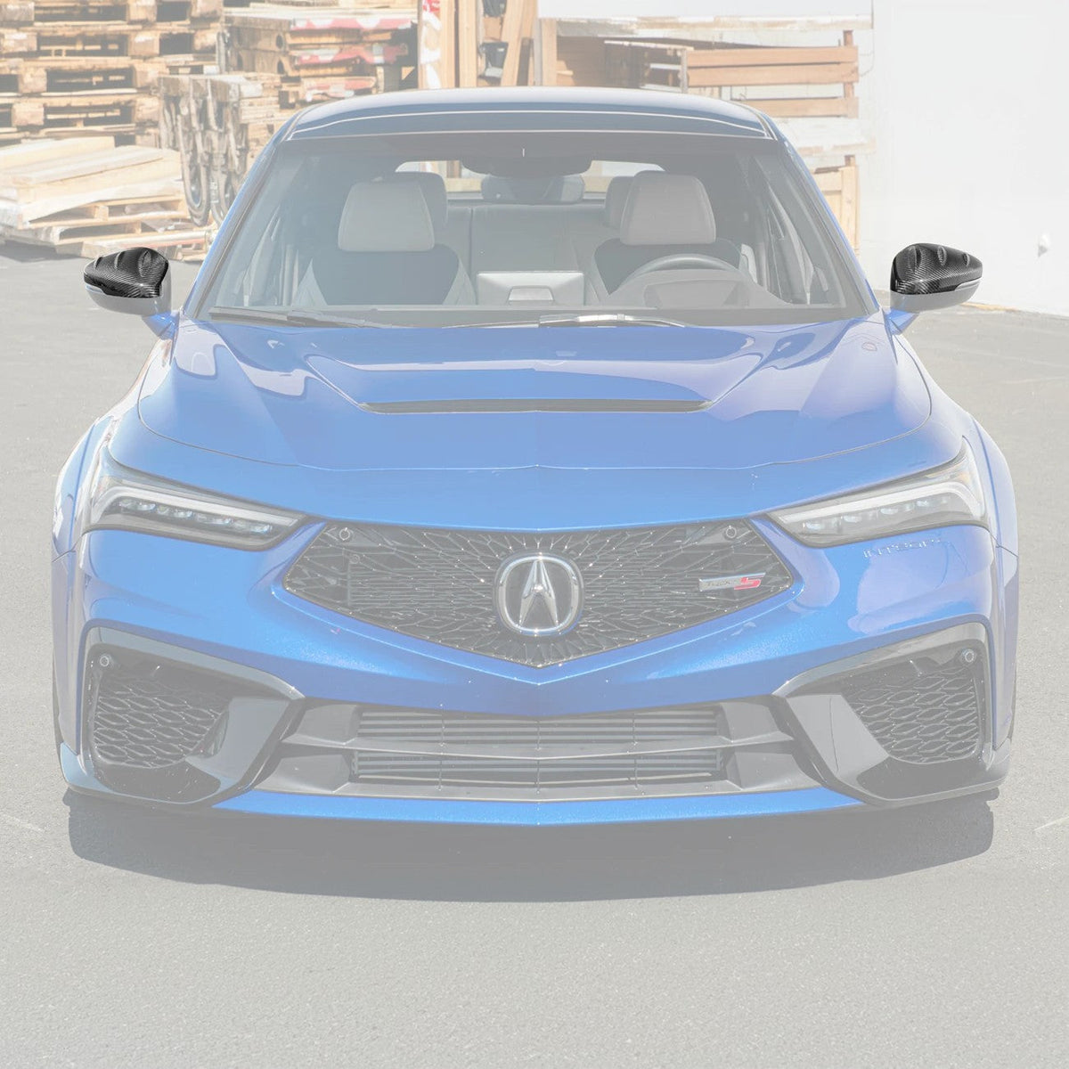 2022-Up Honda Civic / Acura Integra Carbon Fiber Mirror Covers image 2