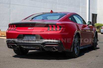 2024+ Ford Mustang Rear Finned Dry Carbon Fiber Bumper Diffuser image 3