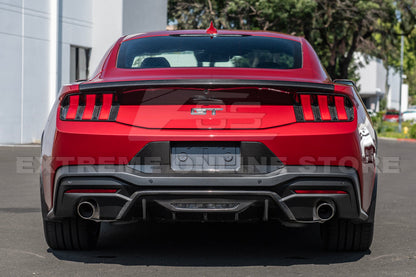 2024+ Ford Mustang Rear Finned Dry Carbon Fiber Bumper Diffuser image 5
