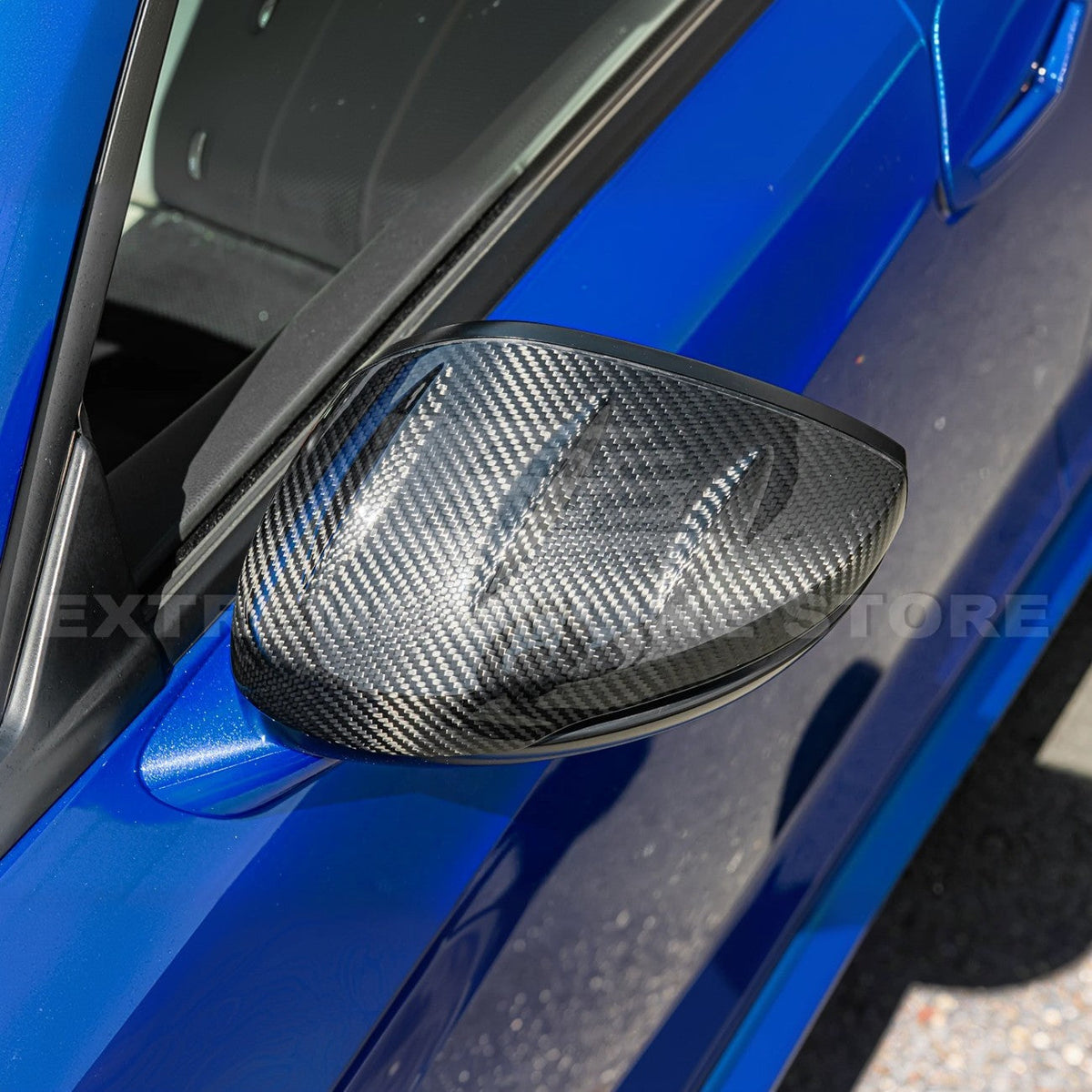 2022-Up Honda Civic / Acura Integra Carbon Fiber Mirror Covers image 6