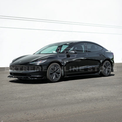 2024-Up Tesla Model 3 Performance Style Front Bumper Lip Splitter image 3