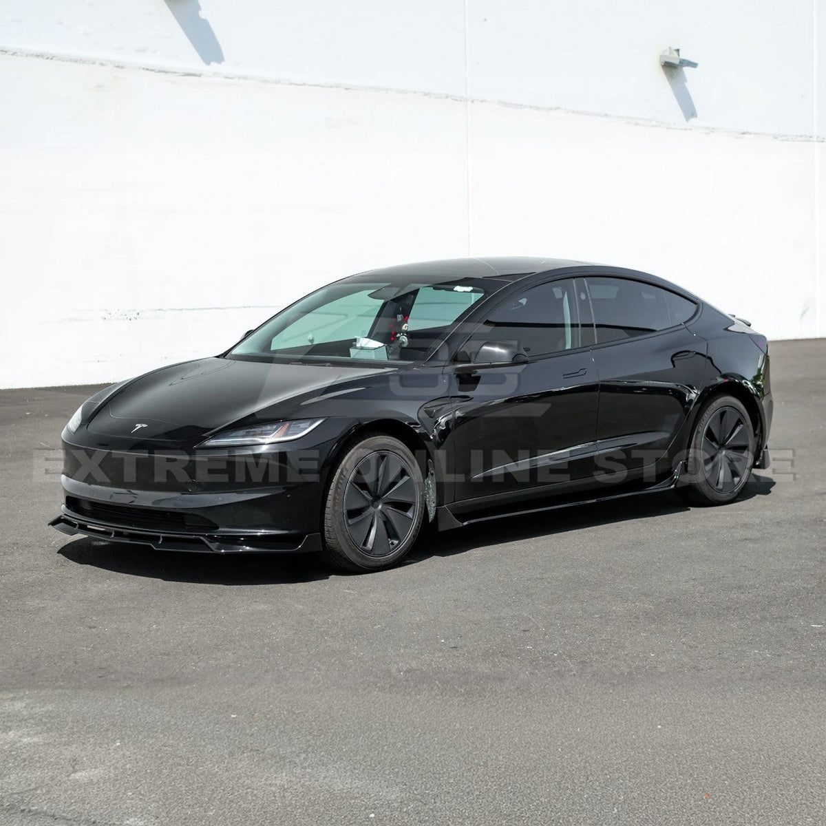 2024-Up Tesla Model 3 Performance Style Side Skirts Rocker Panel Pair image 3
