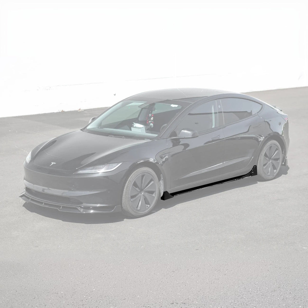 2024-Up Tesla Model 3 Performance Style Side Skirts Rocker Panel Pair image 2