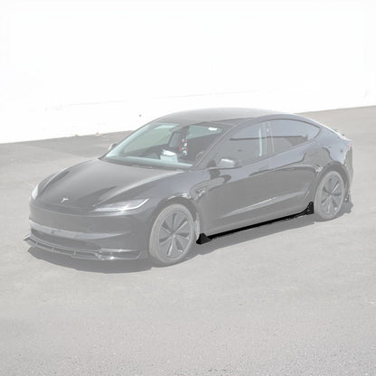 2024-Up Tesla Model 3 Performance Style Side Skirts Rocker Panel Pair image 2