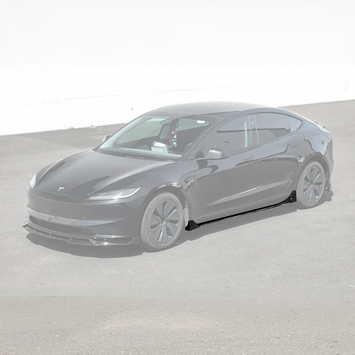 2024-Up Tesla Model 3 Track Style Side Skirts Rocker Panel image 2